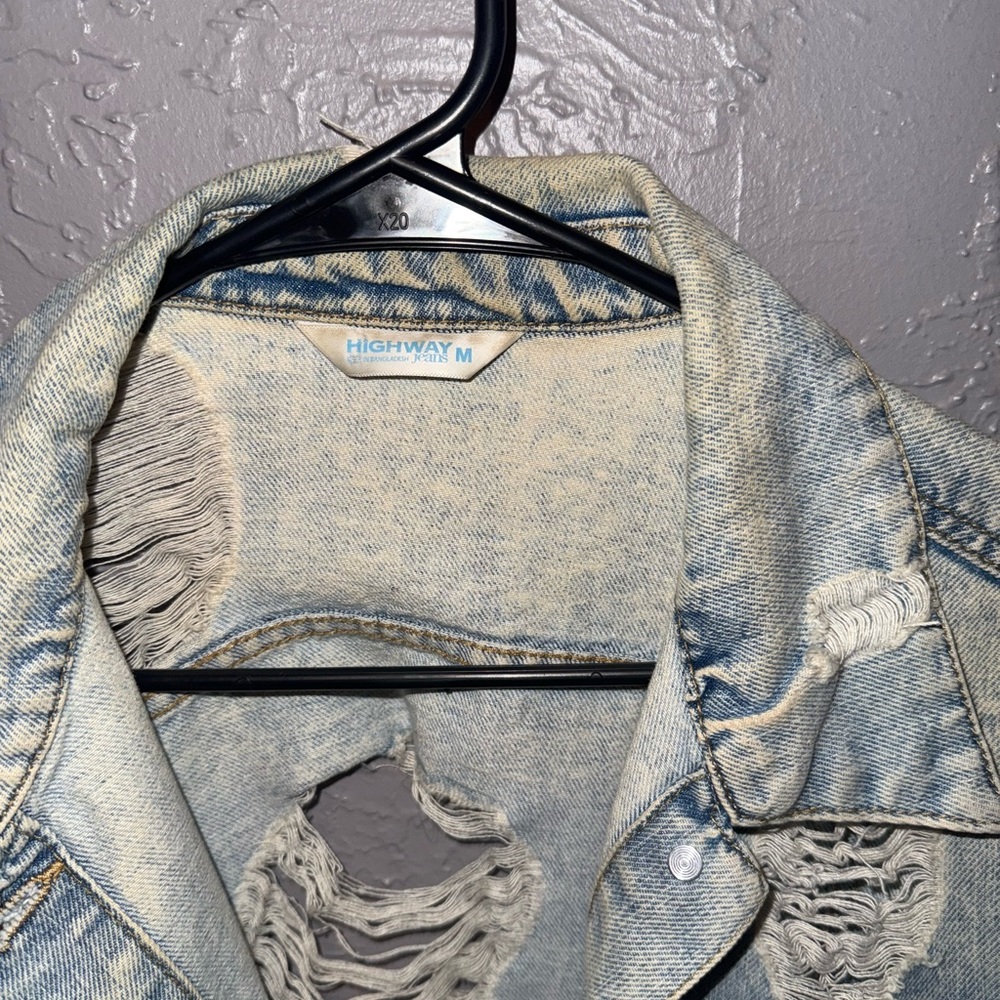 Distressed Denim Jacket - Picture 2 of 3